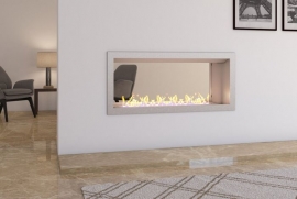 Firebox 1100 P/C tunnel zwart Fascia incl. Slimline 800 brander Icon Fires 25