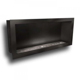 Firebox 1350 P/C zwart Fascia incl. Slimline 1100 brander Icon Fires 25