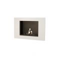 Hanghaard Goya van Xaralyn in de kleuren wit RAL 9010 of zwart RAL 9005 incl. keramische bio brander 4114B  23