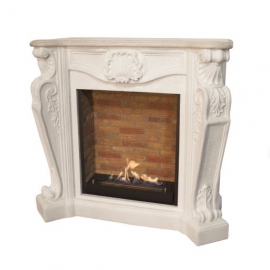 Louis castlestone inclusief bio ethanol brander L en steendecor achterwand 25