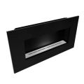 Nero Wall 1150 P/C zwart staal Fascia incl. Slimline 800 brander 24