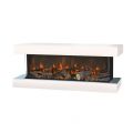 Xaralyn Wandhaard Disegno 3D LED S90 in de kleuren Ral 9010 en Ral 9005 inclusief de Levico elektrische haard 24