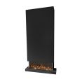 Xaralyn Wandhaard Disegno 3D LED XL90 kleuren RAL 9010 en RAL 9005 inclusief de Levico elektrische haard 24